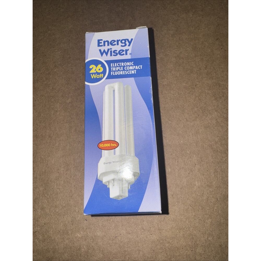 Bulbrite 524346 CF26T841/E CFL 26W T4 Triple Tube 4-Pin GX24q-3 4100k Cool White